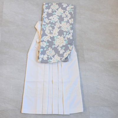 【レンタル】 袴 17点セット かぷり 袴91cm（身長153-158cm） 二尺袖着物 フルセット レディース 大学生 卒業式（1020698611）