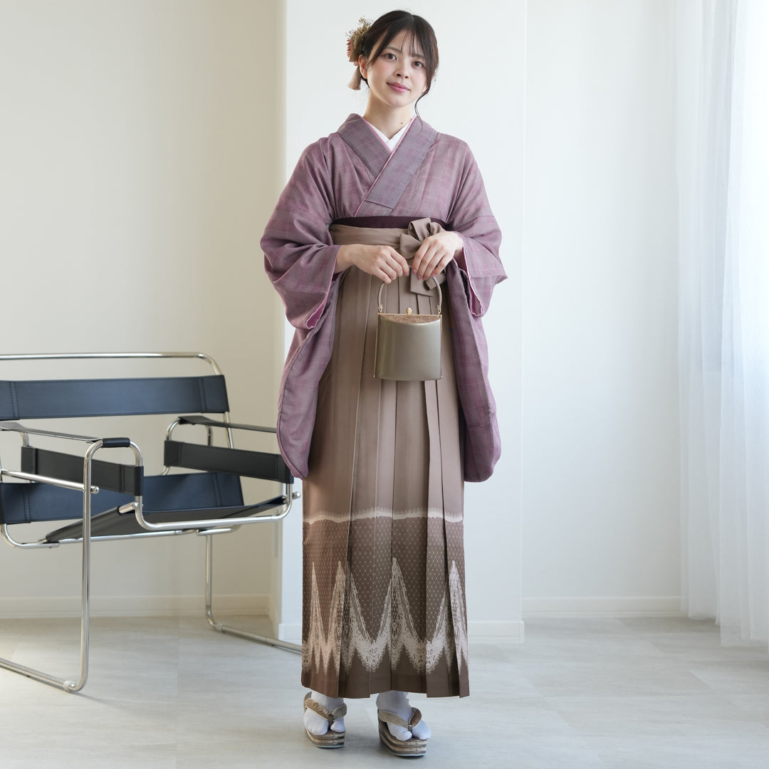 レンタル】 袴 17点セット ニコアンティーク 袴91-99cm（身長153-170cm