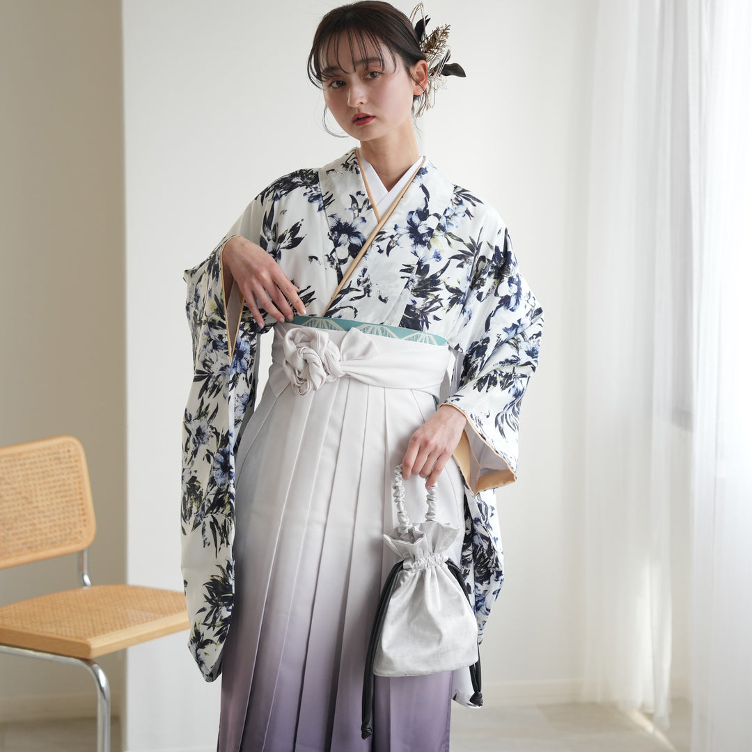 新品　袴ワンピース 大人Fサイズ 袴風ワンピース ピンク 雪輪柄 | IMANAK