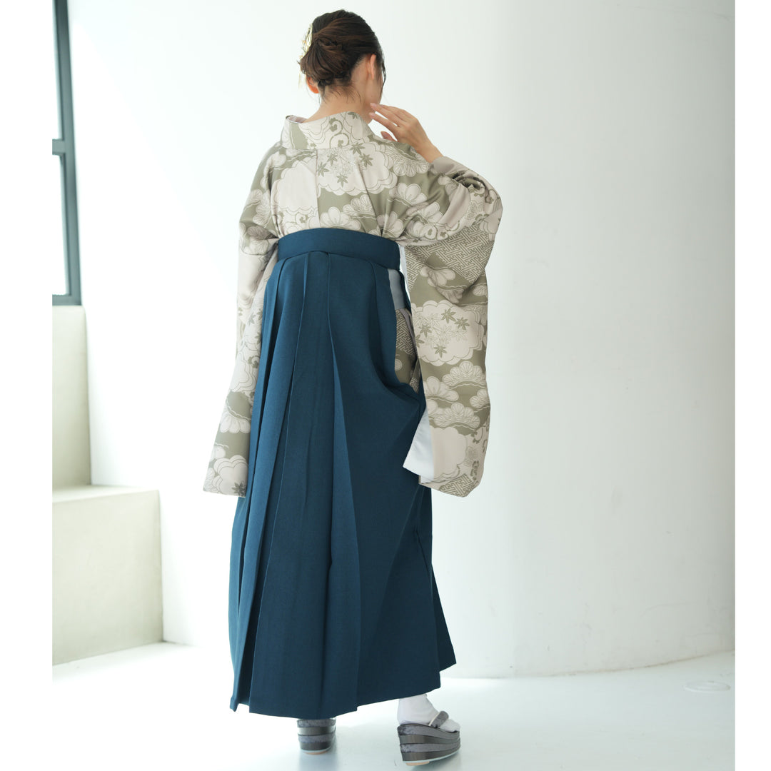 しつけ糸付新品【二尺袖着物単品】ひよこ商店洗える着物グリーン卒業式袴 Amazon.co.jp: しつけ糸付 【二尺袖着物単品】 ひよこ商店洗える