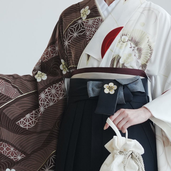 レンタル】 袴 17点セット JAPAN STYLE×中村里砂 二尺袖着物