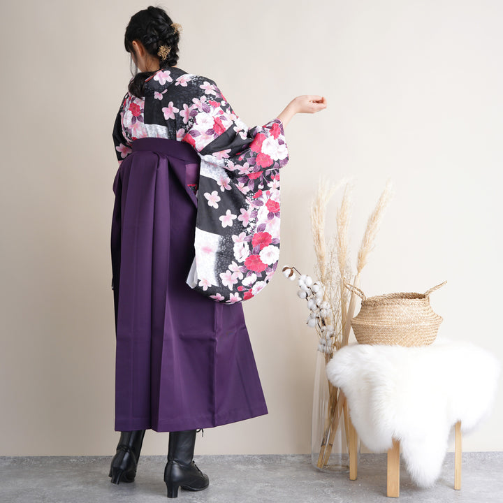 レンタル】 袴 17点セット utatane 二尺袖着物 ハイカラさん市松