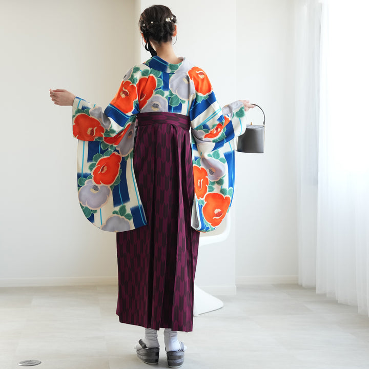 【新作2着のみ】着物と袴パンツ　80-100㎝ 楽天市場】【レンタル】【九重 袴 17点セット 日本製 クリーム