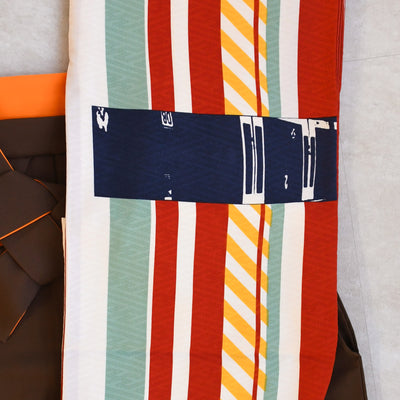 【レンタル】 袴 17点セット モダンアンテナ 二尺袖着物 飛翔 エクスプレス 袴99cm（身長163-170cm）重ね衿縫い付済  卒業式 大学生 専門学生（1022606501）