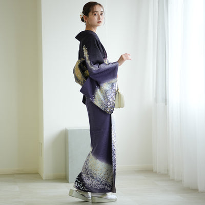 【レンタル】訪問着 着物セット きもの フォーマル 結婚式 卒業式 お茶会 食事会 七五三 お宮参り 往復送料無料（1040600600）