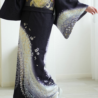 【レンタル】訪問着 着物セット きもの フォーマル 結婚式 卒業式 お茶会 食事会 七五三 お宮参り 往復送料無料（1040600600）