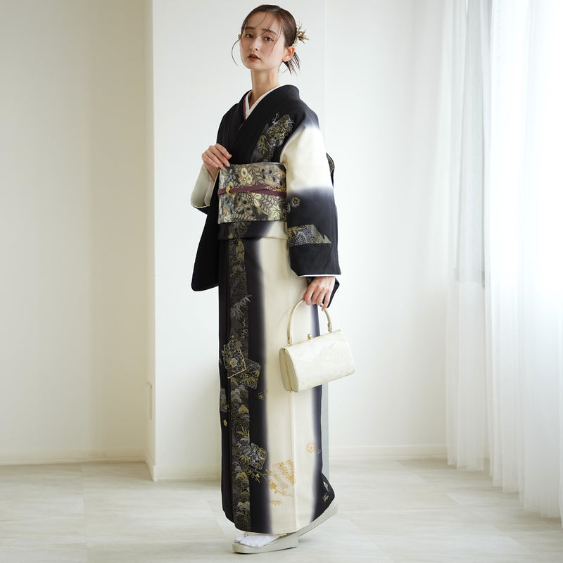 【レンタル】訪問着 着物セット きもの フォーマル 結婚式 卒業式 お茶会 食事会 七五三 お宮参り 往復送料無料（1040601300）