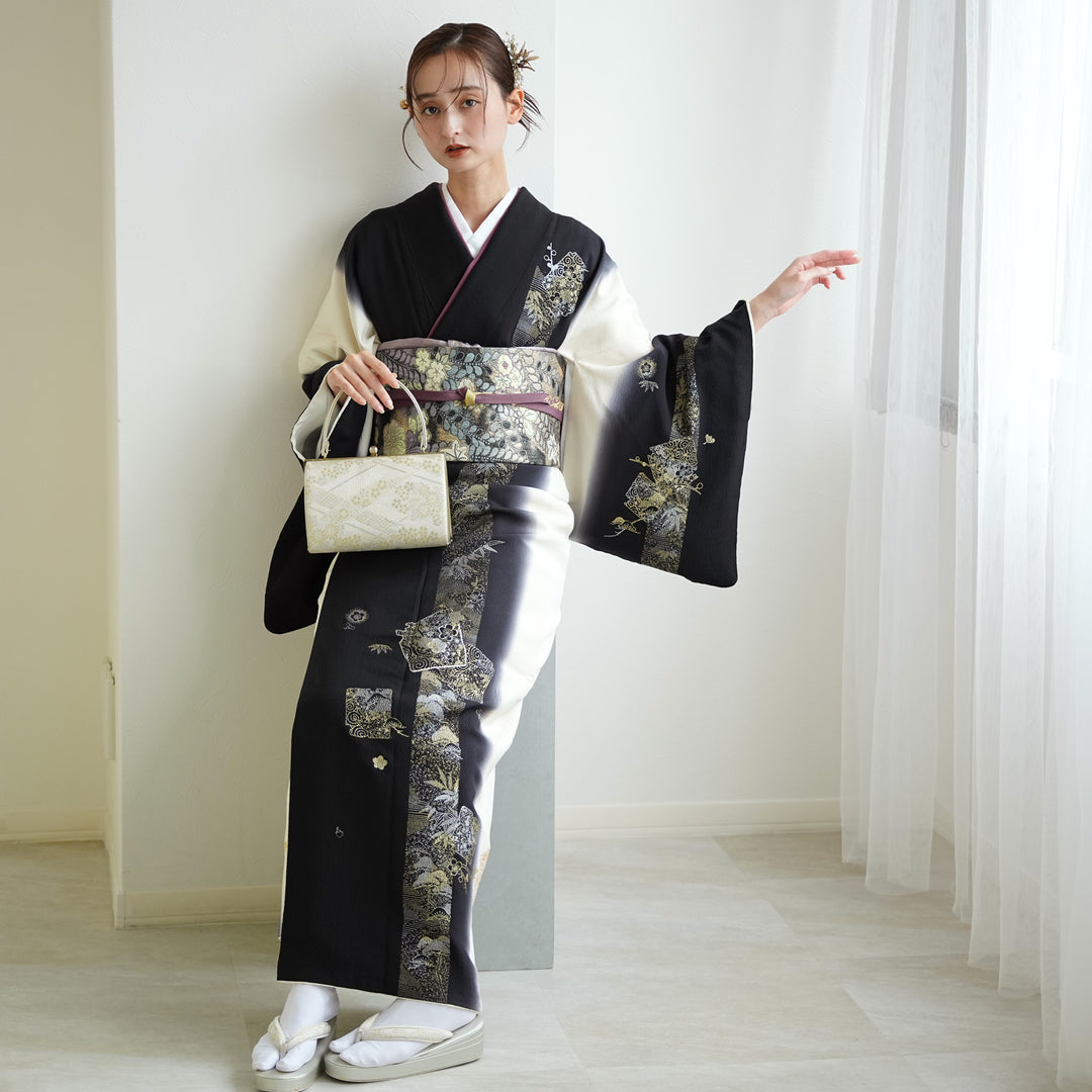 レンタル】訪問着 着物セット きもの フォーマル 結婚式 卒業式 お茶会