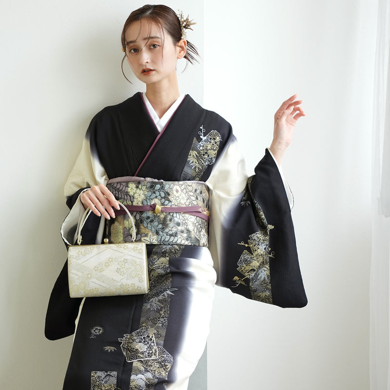 【レンタル】訪問着 着物セット きもの フォーマル 結婚式 卒業式 お茶会 食事会 七五三 お宮参り 往復送料無料（1040601300）