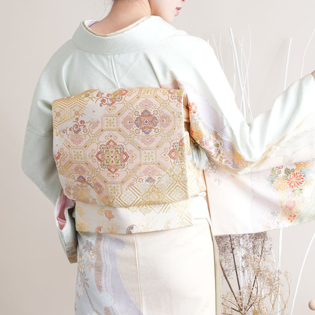 レンタル】訪問着 着物セット きもの 正絹 フォーマル 結婚式 卒業式