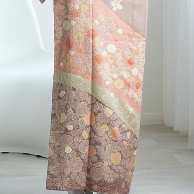 【レンタル】訪問着 着物セット きもの 正絹 フォーマル 結婚式 卒業式 お茶会 食事会 七五三 お宮参り 往復送料無料（1040604300）※2025年10～11月予約空き無し