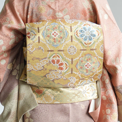 【レンタル】訪問着 着物セット きもの 正絹 フォーマル 結婚式 卒業式 お茶会 食事会 七五三 お宮参り 往復送料無料（1040604300）※2025年10～11月予約空き無し