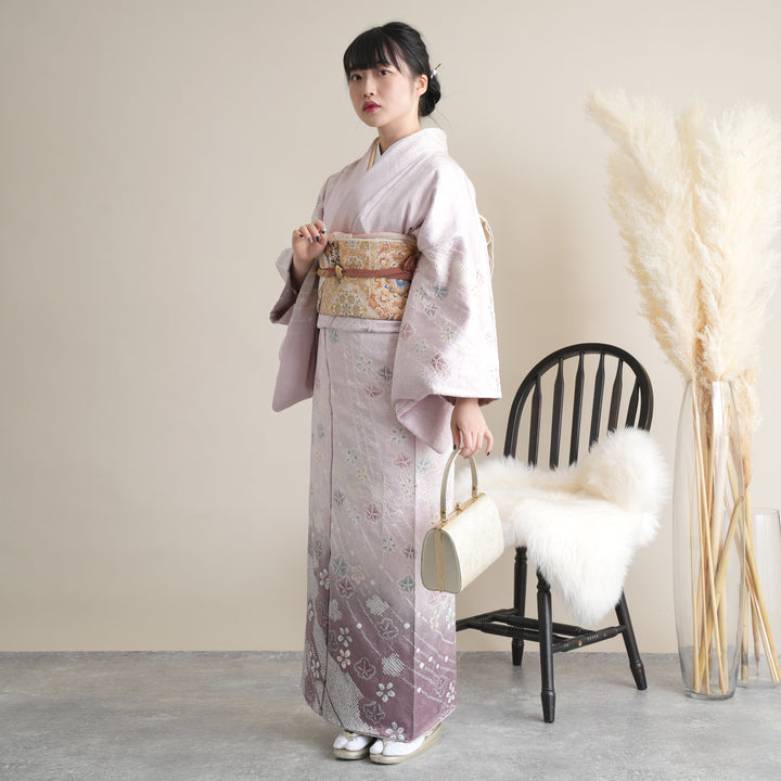 フルセット訪問着着物帯帯締め帯揚げ七五三結婚式入学式卒業式 h23