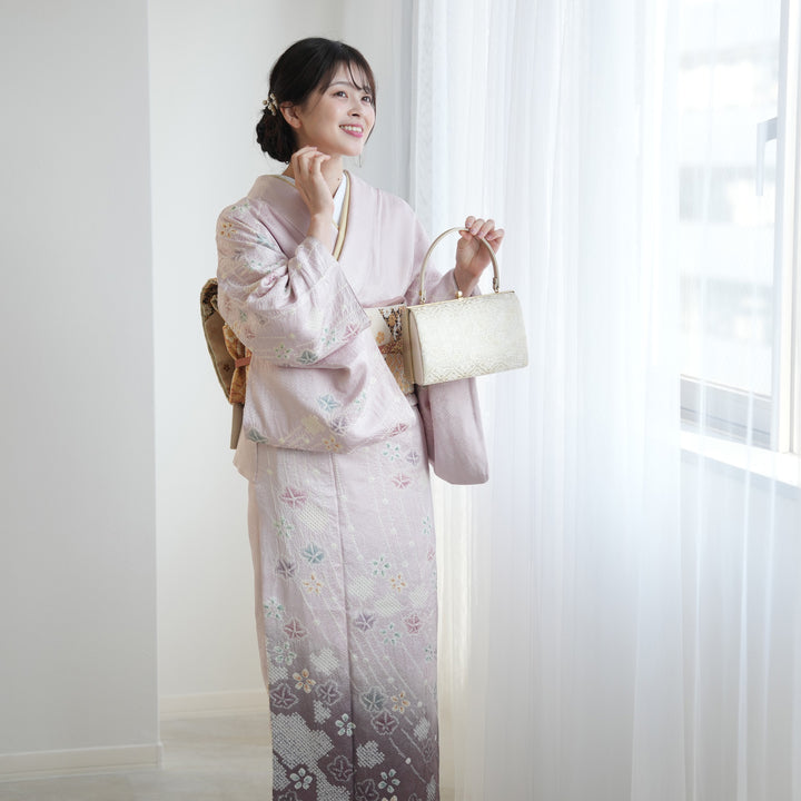 レンタル】訪問着 着物セット きもの フォーマル 結婚式 卒業式 お茶会