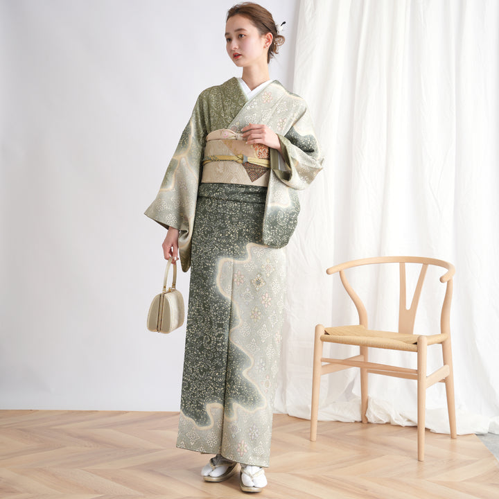 訪問着単品　 847F 友禅　作家物　卒業式　 結婚式　お宮参り 楽天市場】【レンタル】訪問着 結婚式 参列 ゲスト 卒業式 お茶