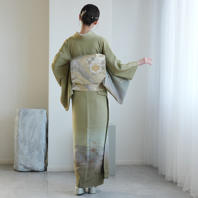 【レンタル】訪問着 着物セット きもの 小さめサイズ Sサイズ フォーマル 結婚式 卒業式 お茶会 食事会 七五三 お宮参り 往復送料無料（1040605700）