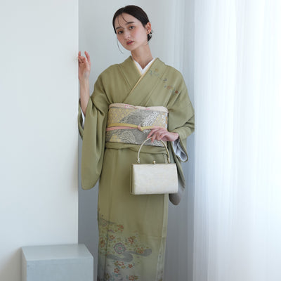 【レンタル】訪問着 着物セット きもの 小さめサイズ Sサイズ フォーマル 結婚式 卒業式 お茶会 食事会 七五三 お宮参り 往復送料無料（1040605700）