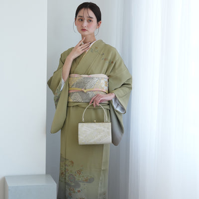 【レンタル】訪問着 着物セット きもの 小さめサイズ Sサイズ フォーマル 結婚式 卒業式 お茶会 食事会 七五三 お宮参り 往復送料無料（1040605700）