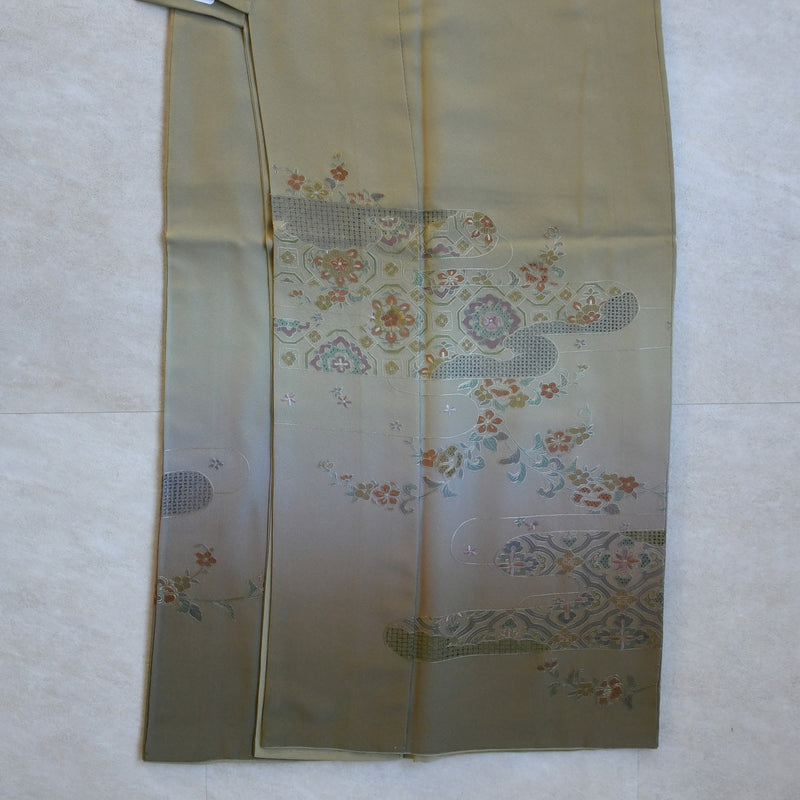 【レンタル】訪問着 着物セット きもの 小さめサイズ Sサイズ フォーマル 結婚式 卒業式 お茶会 食事会 七五三 お宮参り 往復送料無料（1040605700）