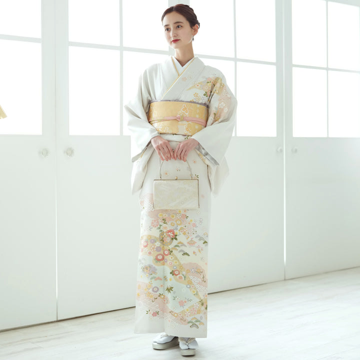 レンタル】訪問着 着物セット きもの フォーマル 結婚式 卒業式