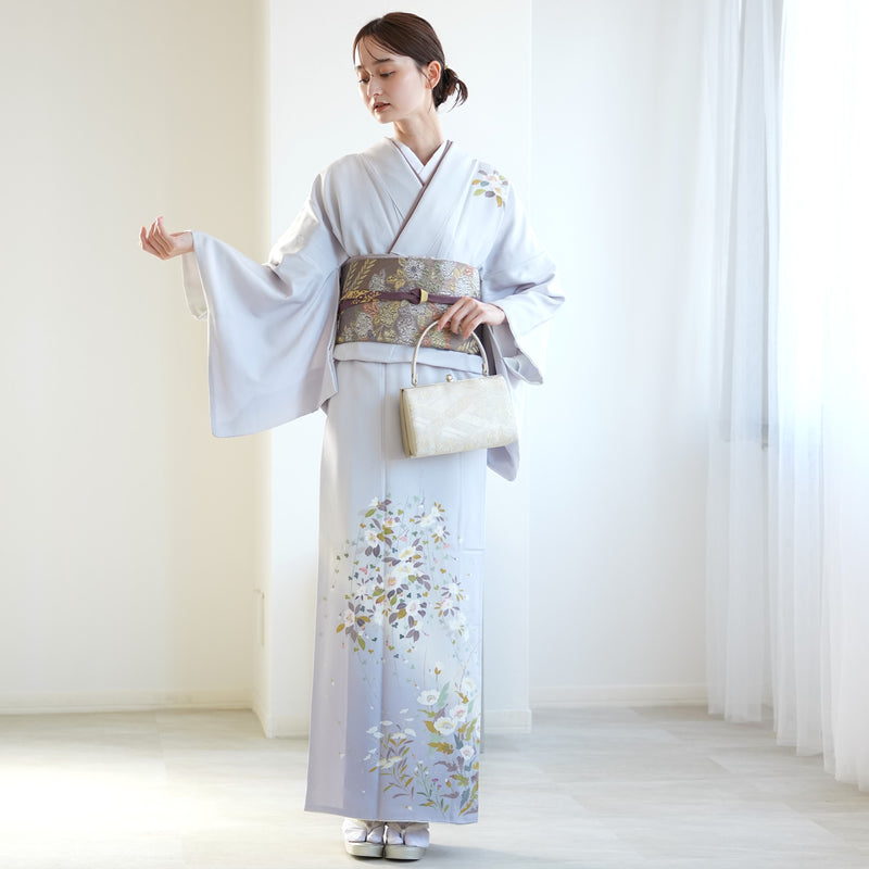 【レンタル】訪問着 着物セット きもの フォーマル 結婚式 卒業式 お茶会 食事会 七五三 お宮参り 往復送料無料（1040606700）