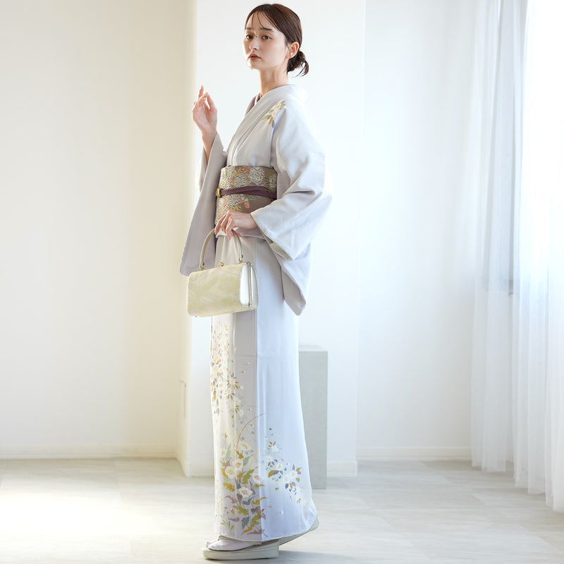 【レンタル】訪問着 着物セット きもの フォーマル 結婚式 卒業式 お茶会 食事会 七五三 お宮参り 往復送料無料（1040606700）