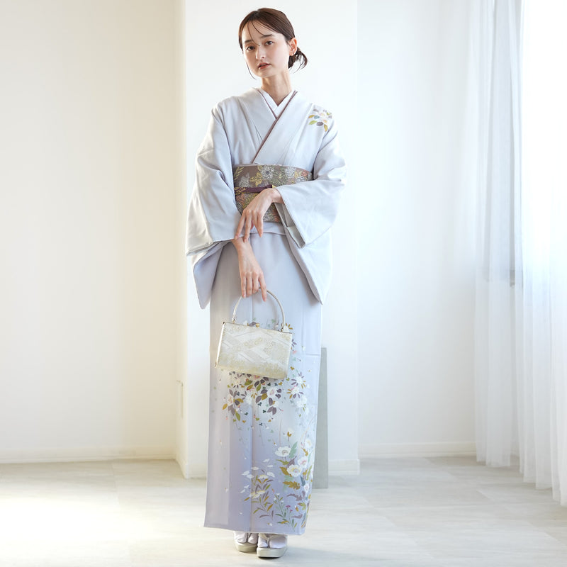 【レンタル】訪問着 着物セット きもの フォーマル 結婚式 卒業式 お茶会 食事会 七五三 お宮参り 往復送料無料（1040606700）