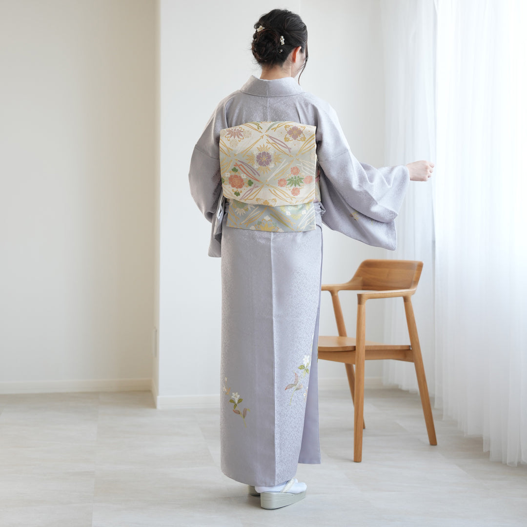 宮田官吏様　オーダー受付 刺繍/ボタニカル（アイボリー） - [袴レンタル selfit] 着物