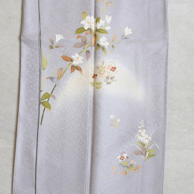 【レンタル】 訪問着 20点セット 藤色系 ラベンダー 西陣織帯 ツツジ 花 入学式 結婚式  お宮参り （1040610400）