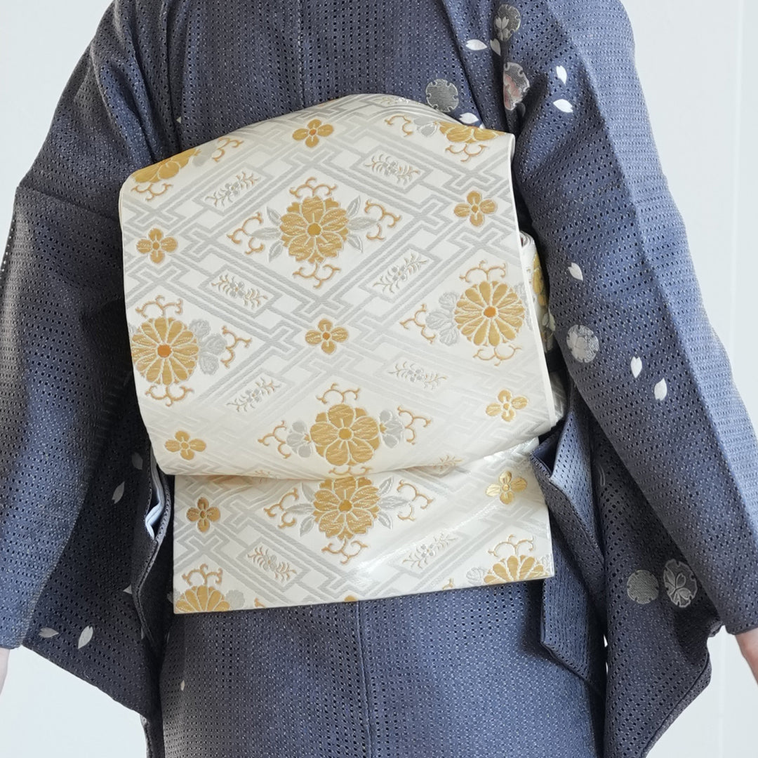 レンタル】 訪問着 20点セット 正絹 絵羽 グレー 汕頭刺繍 丹後