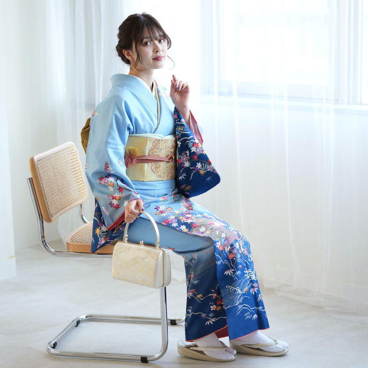 レンタル】訪問着 着物セット きもの フォーマル 結婚式 卒業式 お茶会 