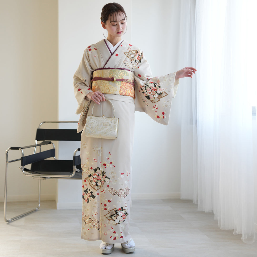 レンタル】訪問着セット JAPAN STYLE 国産生地 結婚式 卒業式 入学式