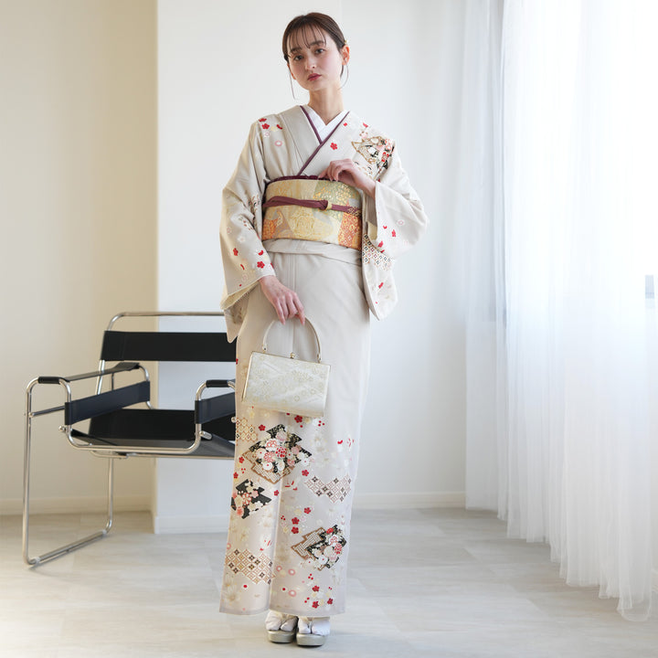 レンタル】訪問着セット JAPAN STYLE 国産生地 結婚式 卒業式 入学式