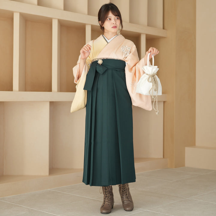 訪問着 身長153-168cm h-072 レンタル】 袴 18点セット 訪問着 袴91cm（身長153-158cm