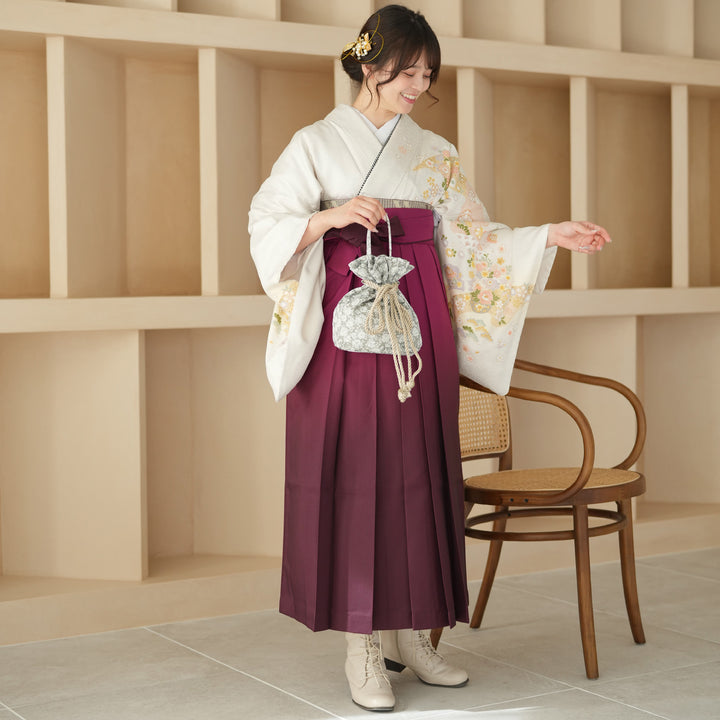 レンタル】 袴 18点セット 訪問着 袴91cm（身長153-158cm