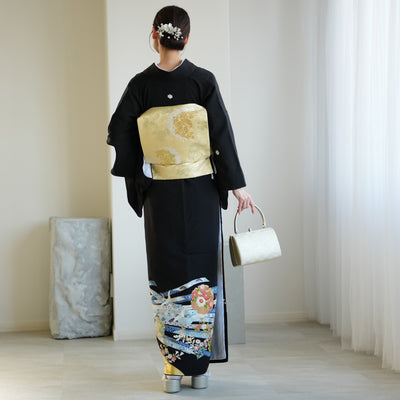 【レンタル】黒留袖 着物セット 桂由美 きもの フォーマル 高級 正絹 結婚式着物  新郎母 新婦母 第一礼装 KOTOHOGI ことほぎ フォトウェディング 往復送料無料（1045601100）