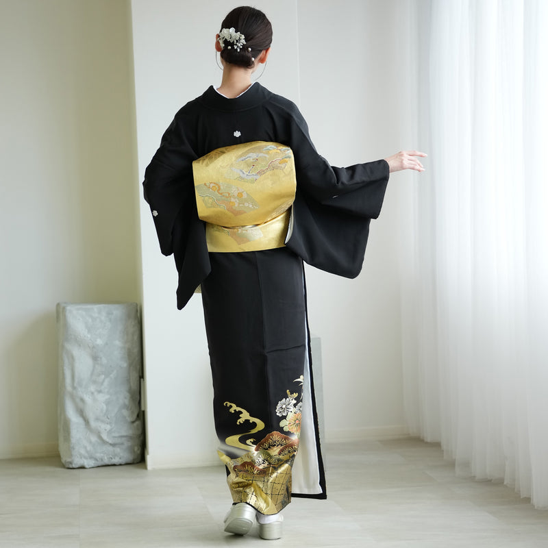 【レンタル】黒留袖 着物セット 桂由美 きもの フォーマル 高級 正絹 結婚式着物  新郎母 新婦母 第一礼装 KOTOHOGI ことほぎ フォトウェディング 往復送料無料（1045601200）