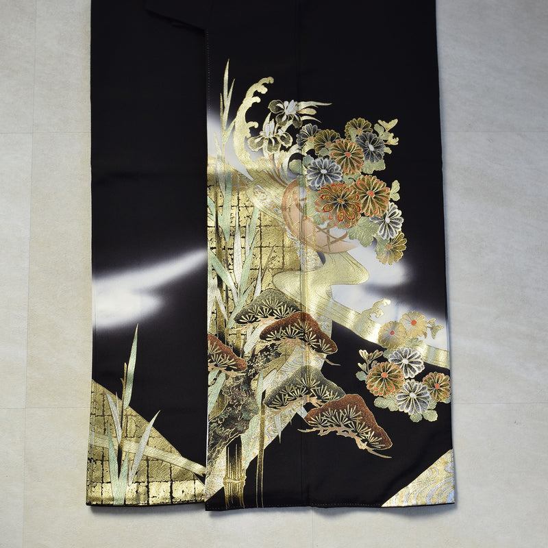 【レンタル】黒留袖 着物セット 桂由美 きもの フォーマル 高級 正絹 結婚式着物  新郎母 新婦母 第一礼装 KOTOHOGI ことほぎ フォトウェディング 往復送料無料（1045601200）