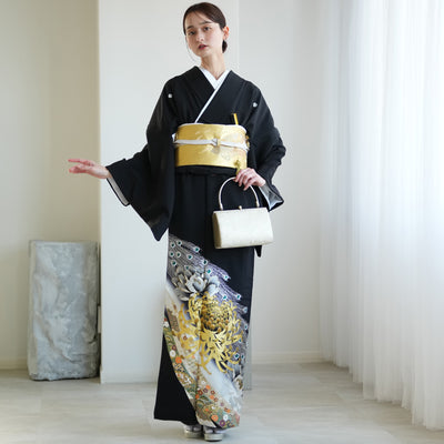 【レンタル】黒留袖 着物セット 桂由美 きもの フォーマル 高級 正絹 結婚式着物  新郎母 新婦母 第一礼装 KOTOHOGI ことほぎ フォトウェディング 往復送料無料（1045601300）