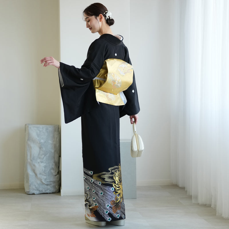 【レンタル】黒留袖 着物セット 桂由美 きもの フォーマル 高級 正絹 結婚式着物  新郎母 新婦母 第一礼装 KOTOHOGI ことほぎ フォトウェディング 往復送料無料（1045601300）