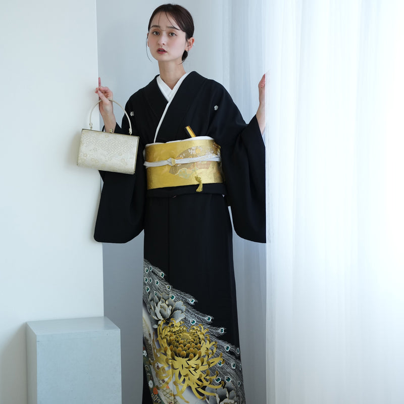 【レンタル】黒留袖 着物セット 桂由美 きもの フォーマル 高級 正絹 結婚式着物  新郎母 新婦母 第一礼装 KOTOHOGI ことほぎ フォトウェディング 往復送料無料（1045601300）