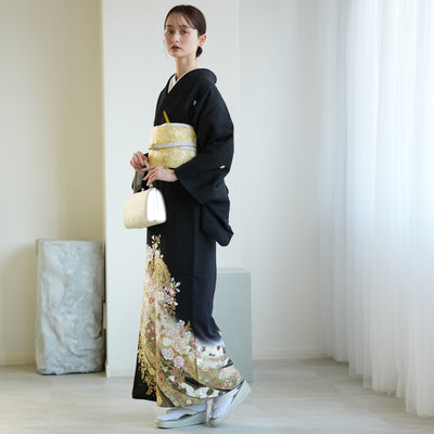 【レンタル】黒留袖 着物セット 桂由美 きもの フォーマル 高級 正絹 結婚式着物  新郎母 新婦母 第一礼装 KOTOHOGI ことほぎ フォトウェディング 往復送料無料（1045602300）