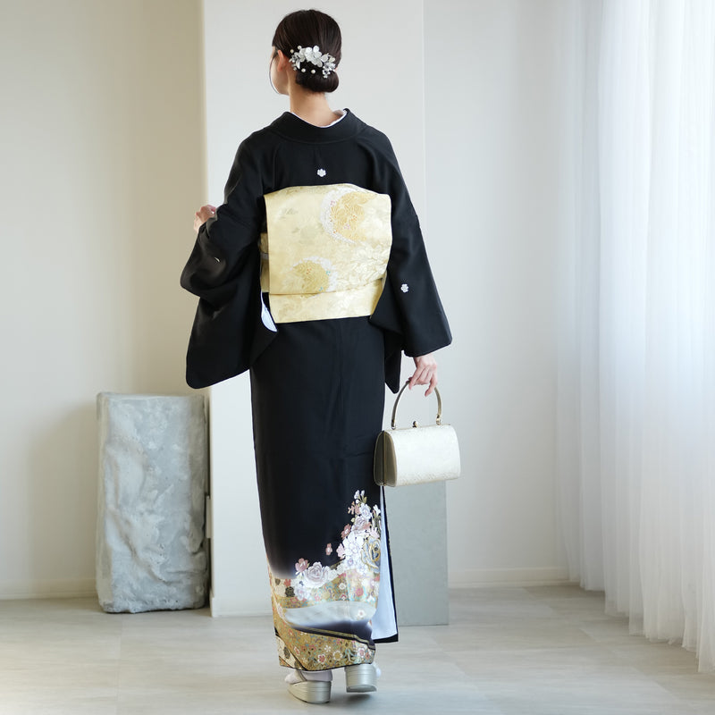 【レンタル】黒留袖 着物セット 桂由美 きもの フォーマル 高級 正絹 結婚式着物  新郎母 新婦母 第一礼装 KOTOHOGI ことほぎ フォトウェディング 往復送料無料（1045602300）