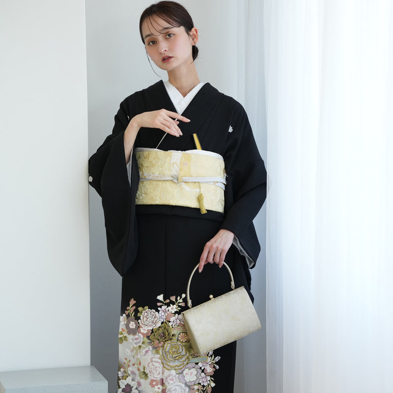 【レンタル】黒留袖 着物セット 桂由美 きもの フォーマル 高級 正絹 結婚式着物  新郎母 新婦母 第一礼装 KOTOHOGI ことほぎ フォトウェディング 往復送料無料（1045602300）