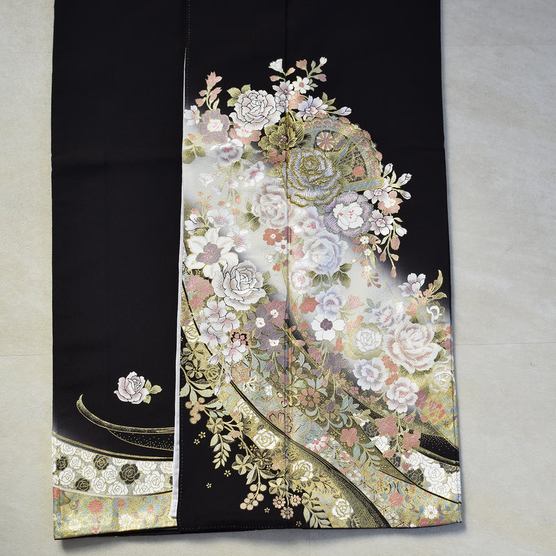 【レンタル】黒留袖 着物セット 桂由美 きもの フォーマル 高級 正絹 結婚式着物  新郎母 新婦母 第一礼装 KOTOHOGI ことほぎ フォトウェディング 往復送料無料（1045602300）