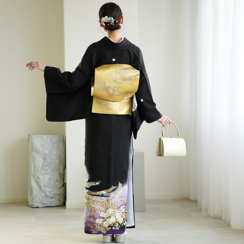 【レンタル】黒留袖 着物セット 桂由美 きもの フォーマル 高級 正絹 結婚式着物  新郎母 新婦母 第一礼装 KOTOHOGI ことほぎ フォトウェディング 往復送料無料（1045602500）