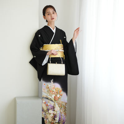 【レンタル】黒留袖 着物セット 桂由美 きもの フォーマル 高級 正絹 結婚式着物  新郎母 新婦母 第一礼装 KOTOHOGI ことほぎ フォトウェディング 往復送料無料（1045602500）