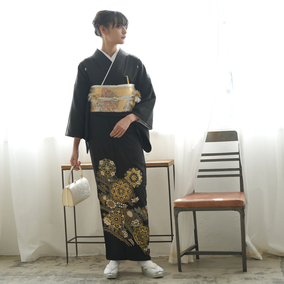 レンタル】黒留袖 着物セット きもの フォーマル 高級 正絹 結婚