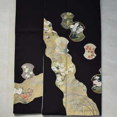 【レンタル】黒留袖 着物セット きもの フォーマル 高級 正絹 結婚式着物  新郎母 新婦母 第一礼装 フォトウェディング 往復送料無料（1045603000）