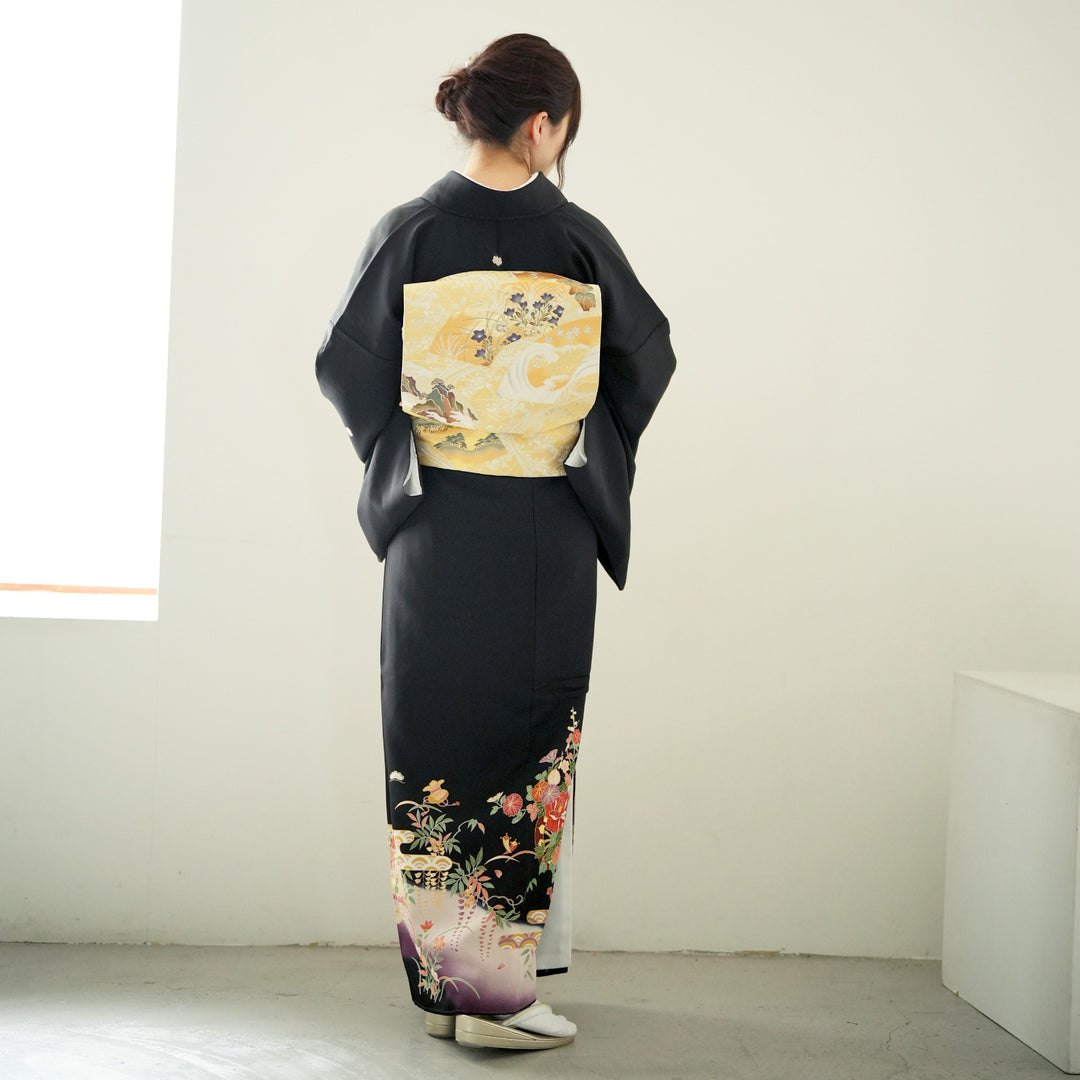 レンタル】黒留袖 着物セット きもの フォーマル 高級 正絹 結婚式着物